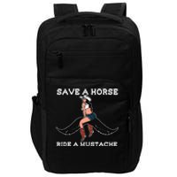 Save A Horse Ride A Mustache Impact Tech Backpack