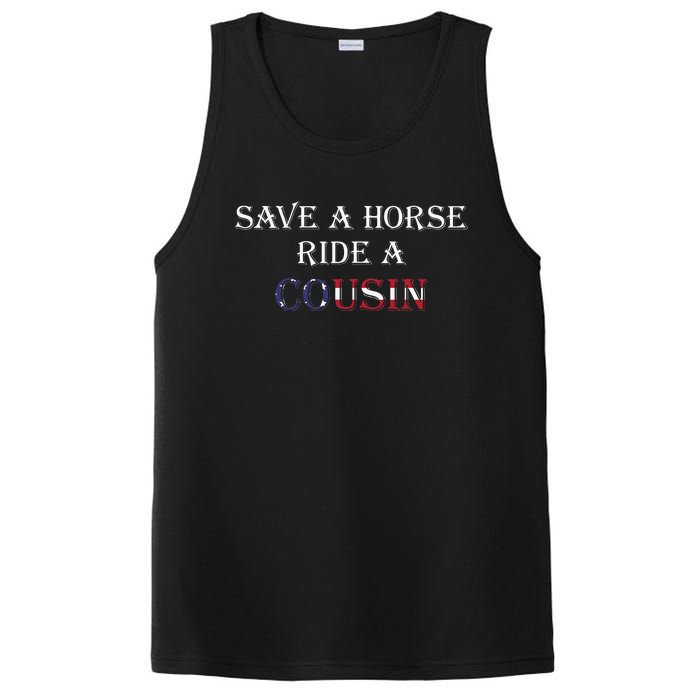 Save A Horse Ride A Cousin Hillbilly Redneck July 4th PosiCharge Competitor Tank