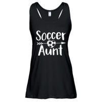 Soccer Aunt Heart Sport Lover Auntie Mother's Day Ladies Essential Flowy Tank