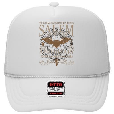 Salem Apothecary Halloween High Crown Mesh Back Trucker Hat