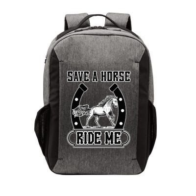 Save A Horse Ride Me Funny Cowboy Vector Backpack