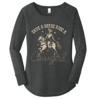 Save A Horse Ride A Cowgirl Lesbian Women's Perfect Tri Tunic Long Sleeve Shirt