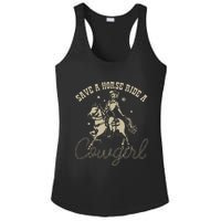 Save A Horse Ride A Cowgirl Lesbian Ladies PosiCharge Competitor Racerback Tank