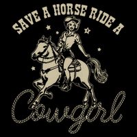 Save A Horse Ride A Cowgirl Lesbian Womens Tank Top