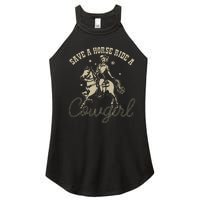 Save A Horse Ride A Cowgirl Lesbian Women's Perfect Tri Rocker Tank