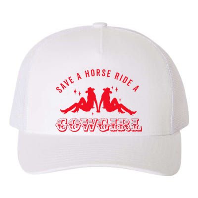 Save A Horse Ride A Cowgirl Lesbian Howdy Lesbians Yupoong Adult 5-Panel Trucker Hat