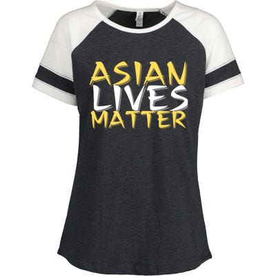 Stop Aapi Hate Asian Lives Matter Stop Asian Hate Meaningful Gift Enza Ladies Jersey Colorblock Tee