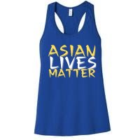 Stop Aapi Hate Asian Lives Matter Stop Asian Hate Meaningful Gift Women's Racerback Tank