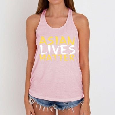 Stop Aapi Hate Asian Lives Matter Stop Asian Hate Meaningful Gift Women's Knotted Racerback Tank