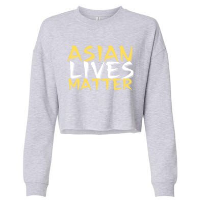 Stop Aapi Hate Asian Lives Matter Stop Asian Hate Meaningful Gift Cropped Pullover Crew