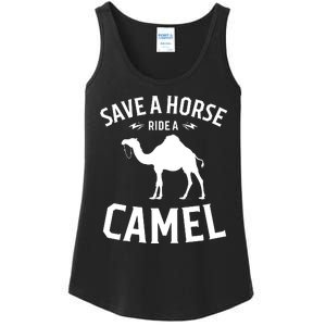 Save A Horse Ride A Camel Ladies Essential Tank