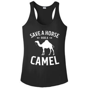 Save A Horse Ride A Camel Ladies PosiCharge Competitor Racerback Tank