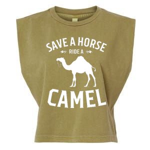 Save A Horse Ride A Camel Garment-Dyed Women's Muscle Tee