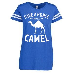 Save A Horse Ride A Camel Enza Ladies Jersey Football T-Shirt