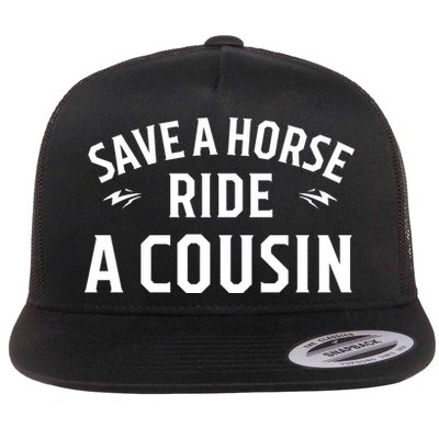 Save A Horse Ride A Cousin Hillbilly Redneck Southern Joke Flatbill Hat