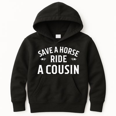 Save A Horse Ride A Cousin Hillbilly Redneck Southern Joke Kids Hoodie