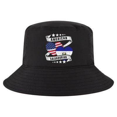 Salvadoran American Half American Half El Salvador Cool Comfort Performance Bucket Hat