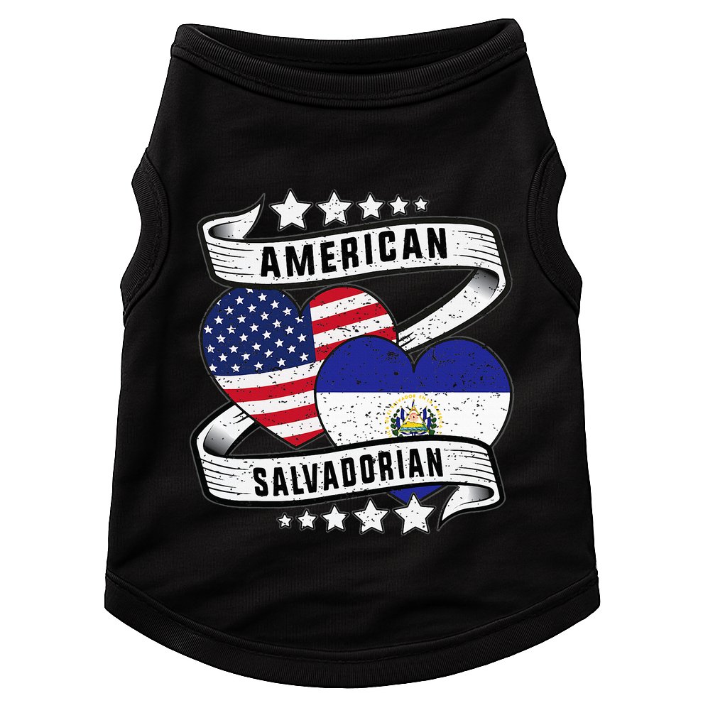 Salvadoran American Half American Half El Salvador Doggie Tank