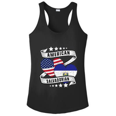 Salvadoran American Half American Half El Salvador Ladies PosiCharge Competitor Racerback Tank