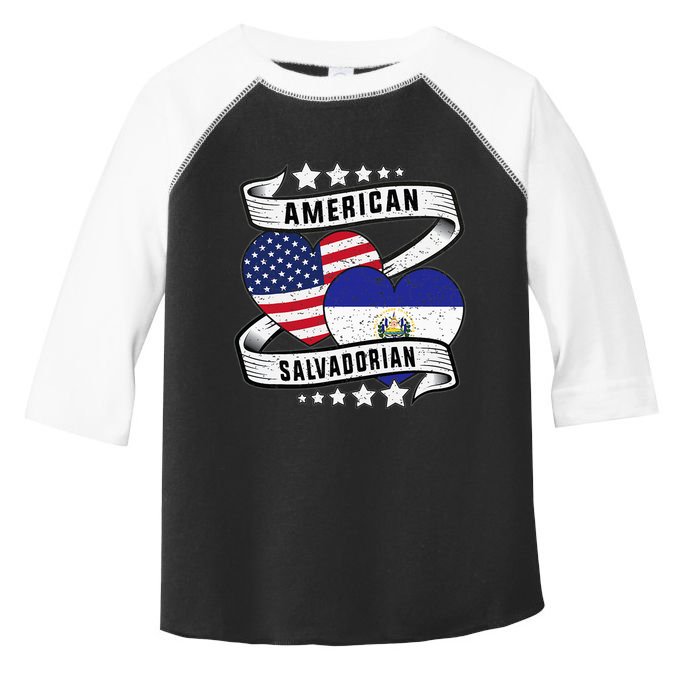 Salvadoran American Half American Half El Salvador Toddler Fine Jersey T-Shirt
