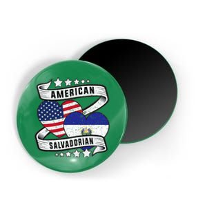 Salvadoran American Half American Half El Salvador Magnet