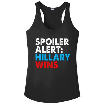 Spoiler Alert Hillary Wins Ladies PosiCharge Competitor Racerback Tank