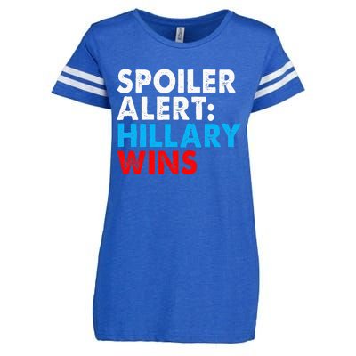 Spoiler Alert Hillary Wins Enza Ladies Jersey Football T-Shirt