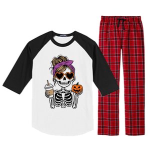 Street Apparel Happy Playful Touch Celebrate Happy Hallothanksmas Christmas Raglan Sleeve Pajama Set