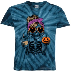 Street Apparel Happy Playful Touch Celebrate Happy Hallothanksmas Christmas Kids Tie-Dye T-Shirt