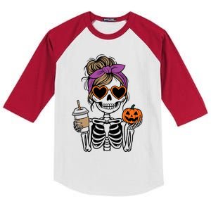 Street Apparel Happy Playful Touch Celebrate Happy Hallothanksmas Christmas Kids Colorblock Raglan Jersey