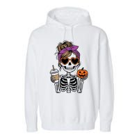 Street Apparel Happy Playful Touch Celebrate Happy Hallothanksmas Christmas Garment-Dyed Fleece Hoodie