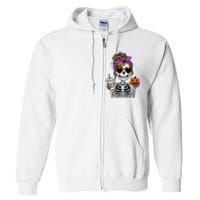 Street Apparel Happy Playful Touch Celebrate Happy Hallothanksmas Christmas Full Zip Hoodie