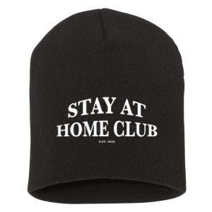 Stay At Home Club Short Acrylic Beanie