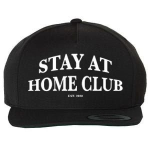 Stay At Home Club Wool Snapback Cap