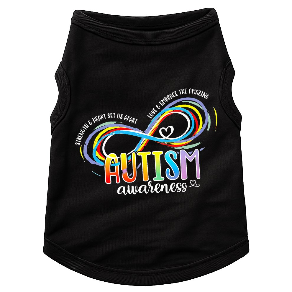Strength And Heart Set Us Apart Autism acceptance Doggie Tank