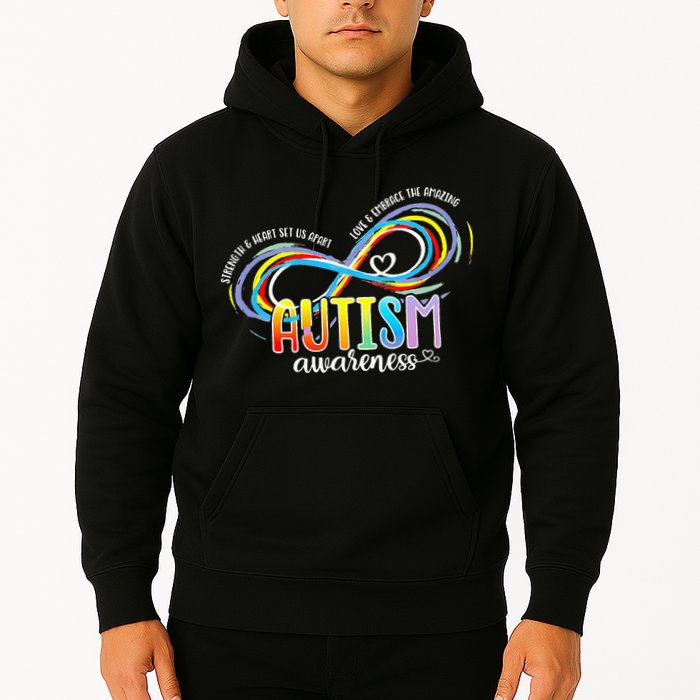 Strength And Heart Set Us Apart Autism acceptance Hoodie