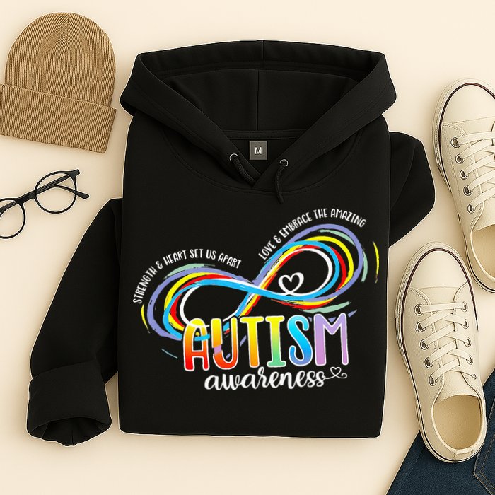 Strength And Heart Set Us Apart Autism acceptance Hoodie