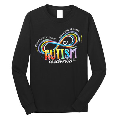 Strength And Heart Set Us Apart Autism acceptance Long Sleeve Shirt