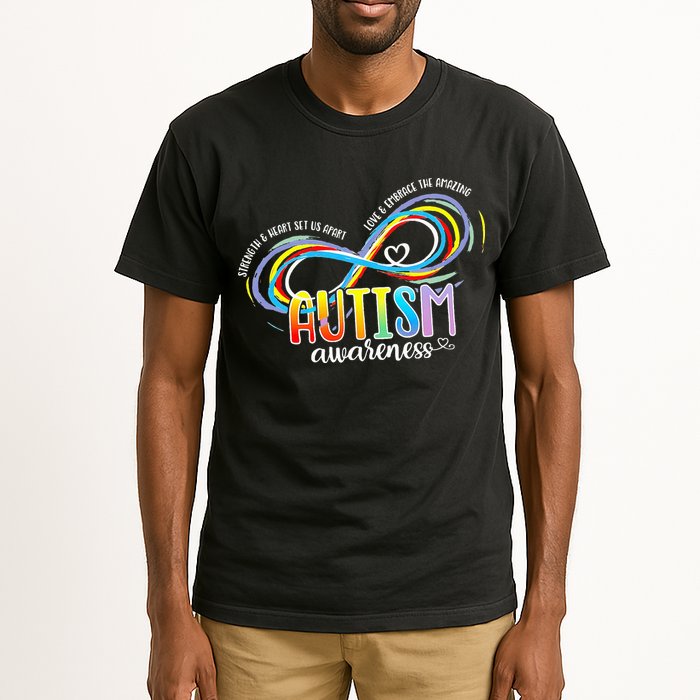 Strength And Heart Set Us Apart Autism acceptance Tall T-Shirt