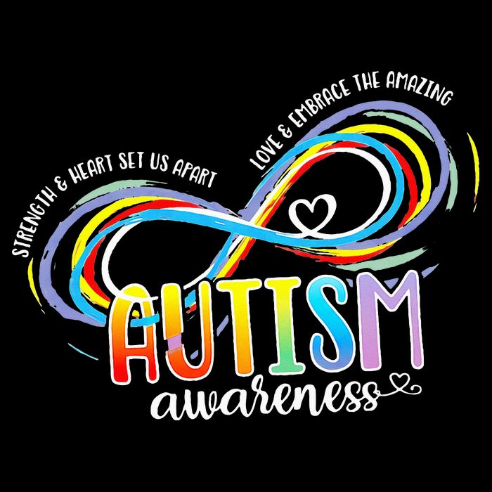 Strength And Heart Set Us Apart Autism acceptance Button