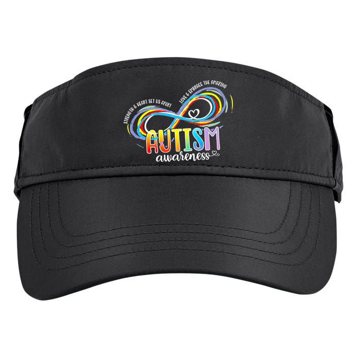 Strength And Heart Set Us Apart Autism acceptance Adult Drive Performance Visor