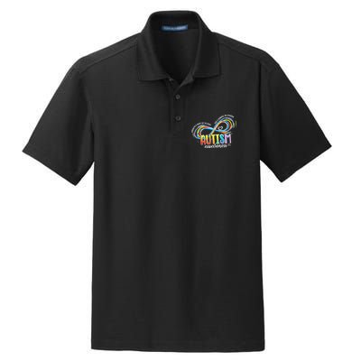 Strength And Heart Set Us Apart Autism acceptance Dry Zone Grid Polo