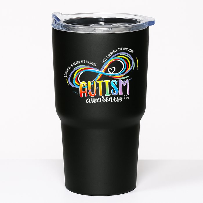 Strength And Heart Set Us Apart Autism acceptance Tumbler
