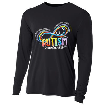 Strength And Heart Set Us Apart Autism acceptance Cooling Performance Long Sleeve Crew