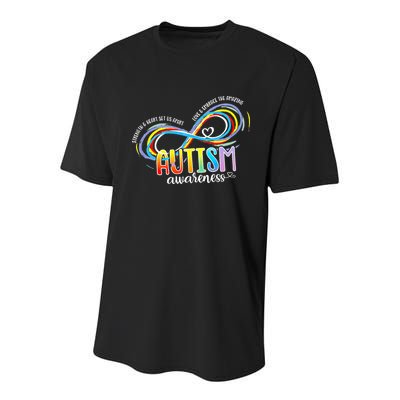 Strength And Heart Set Us Apart Autism acceptance Youth Performance Sprint T-Shirt