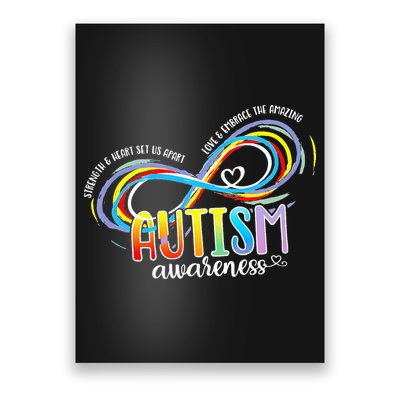 Strength And Heart Set Us Apart Autism acceptance Poster