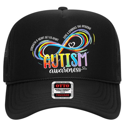 Strength And Heart Set Us Apart Autism acceptance Trucker Hat