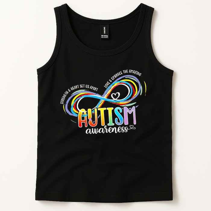 Strength And Heart Set Us Apart Autism acceptance Tank Top