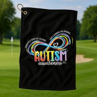 Strength And Heart Set Us Apart Autism acceptance Golf Towel