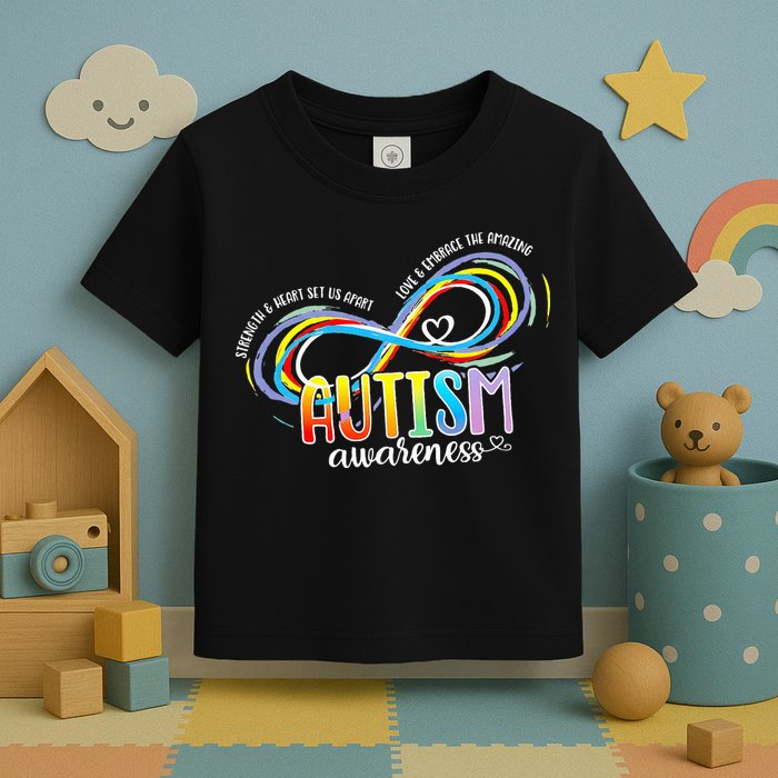 Strength And Heart Set Us Apart Autism acceptance Toddler T-Shirt